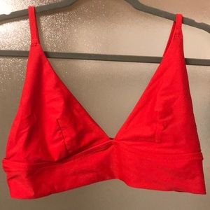 Aerie Red Bikini Top XL